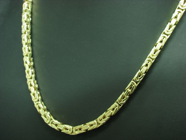 14kt 585 Gelbgold Königskette / Halskette / massiv / 70,0 cm / 152,9 g