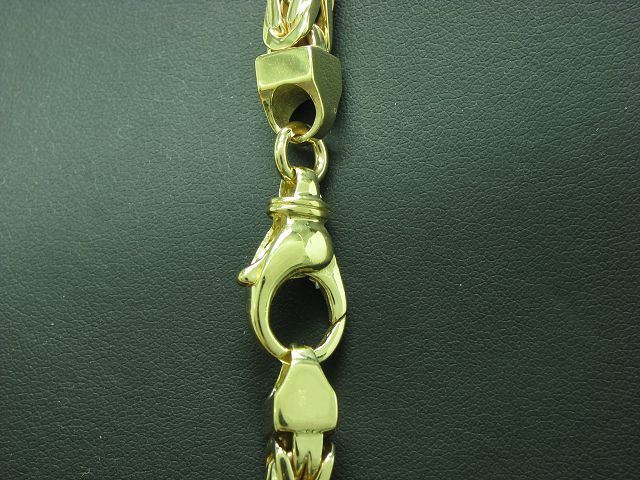 14kt 585 Gelbgold Königskette / Halskette / massiv / 70,0 cm / 152,9 g