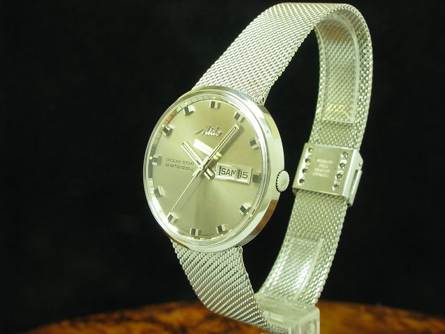 Mido Ocean Star Datoday Edelstahl Automatic Day Date Herrenuhr / Ref 8429