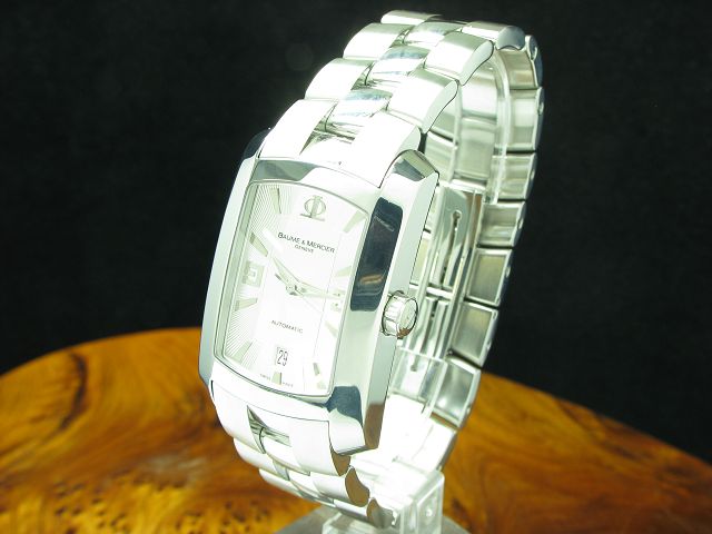 Baume & Mercier Hampton Edelstahl Automatic Herrenuhr / Ref 65447