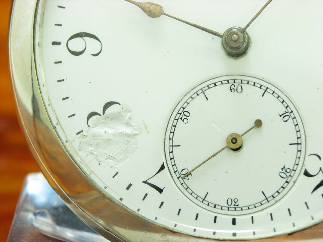 Fina Chopard & Favre 800 Silber Open Face Taschenuhr