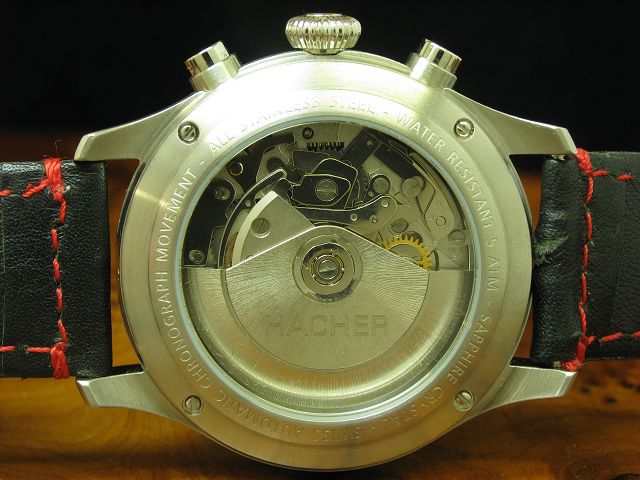 Hacher Prototyp Walter Röhrl Pikes Peak Chronograph Edelstahl Herrenuhr