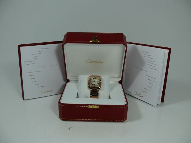 Cartier Tank Anglaise 18kt 750 Gold Unisexuhr inkl. Box & Papiere / Ref W5310003