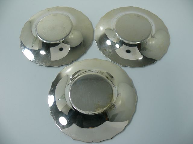 925 Silber Untersetzer / Teller / Set 3-teilig / Echtsilber / 57,4g