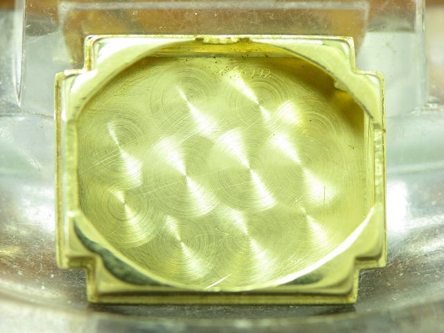 IDUNA 14kt 585 Gold Handaufzug Damenuhr / Klappdeckel in Gürtelschnallenform