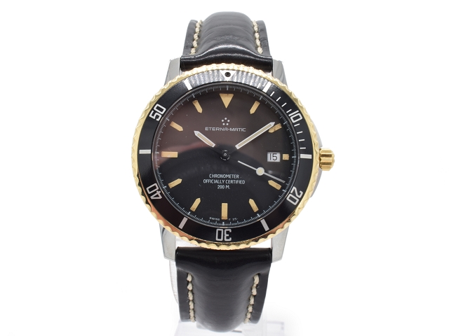 ETERNA-Matic Kontiki Stahl-Gold Automatic Herrenuhr / Ref 629.1400.47