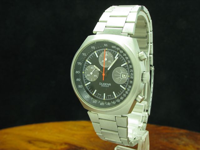 Dugena Monza Edelstahl Handaufzug Herrenuhr / RAG 25 Jahre / Kaliber 7765